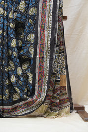 Black HBP Cotton Saree - SRBCS2561