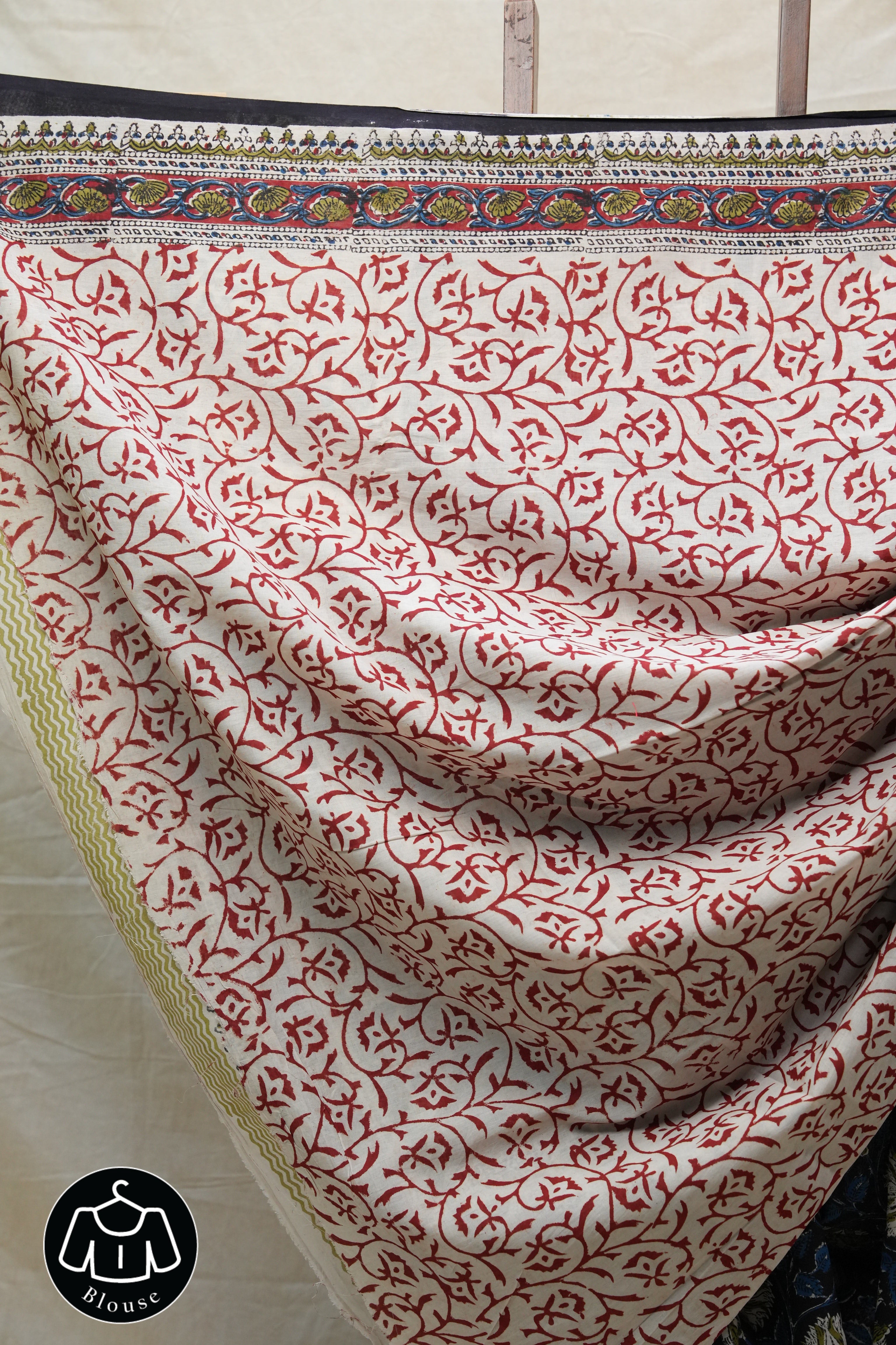 Black HBP Cotton Saree - SRBCS2561