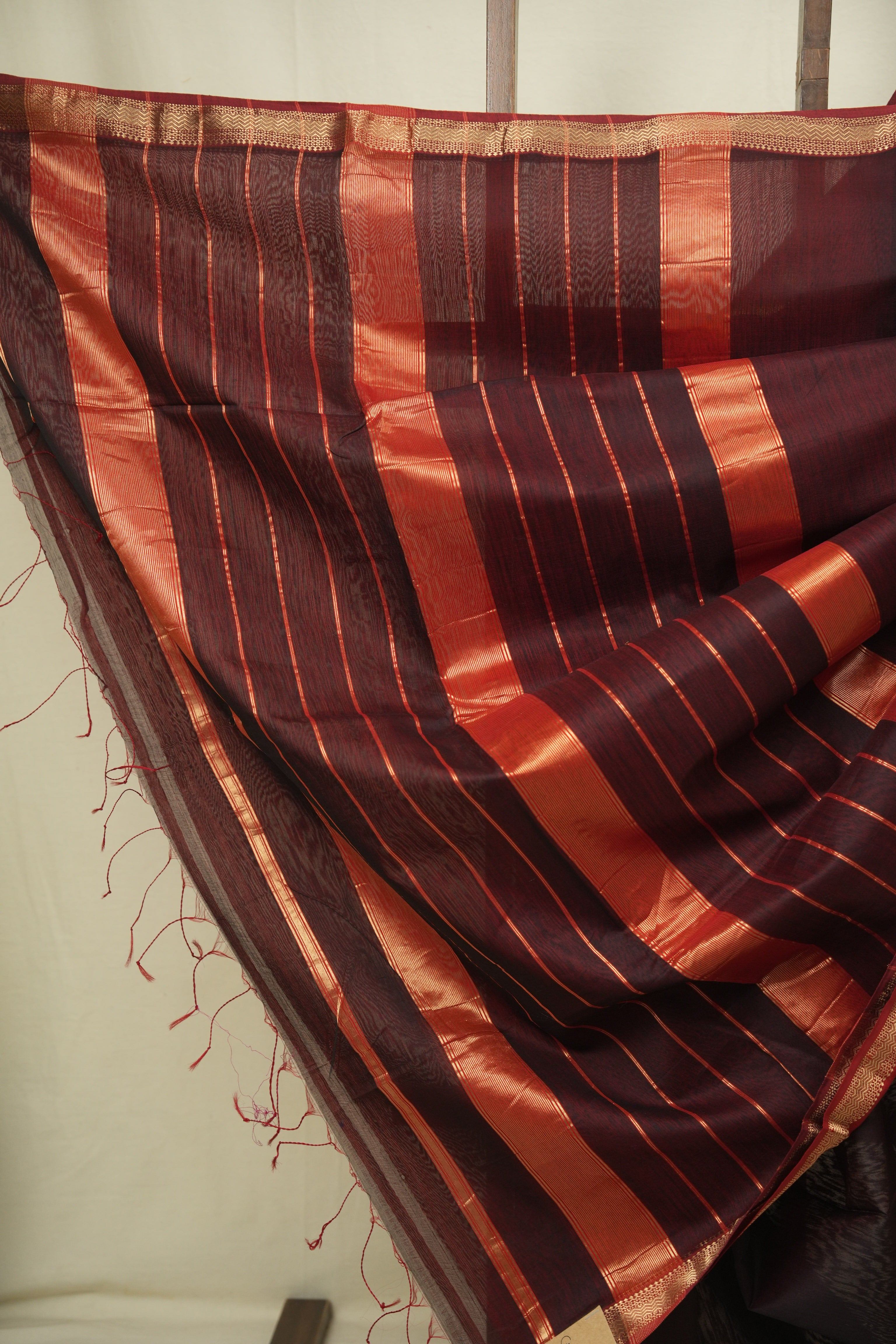 Wine Maheshwari Saree- SRBMS1355