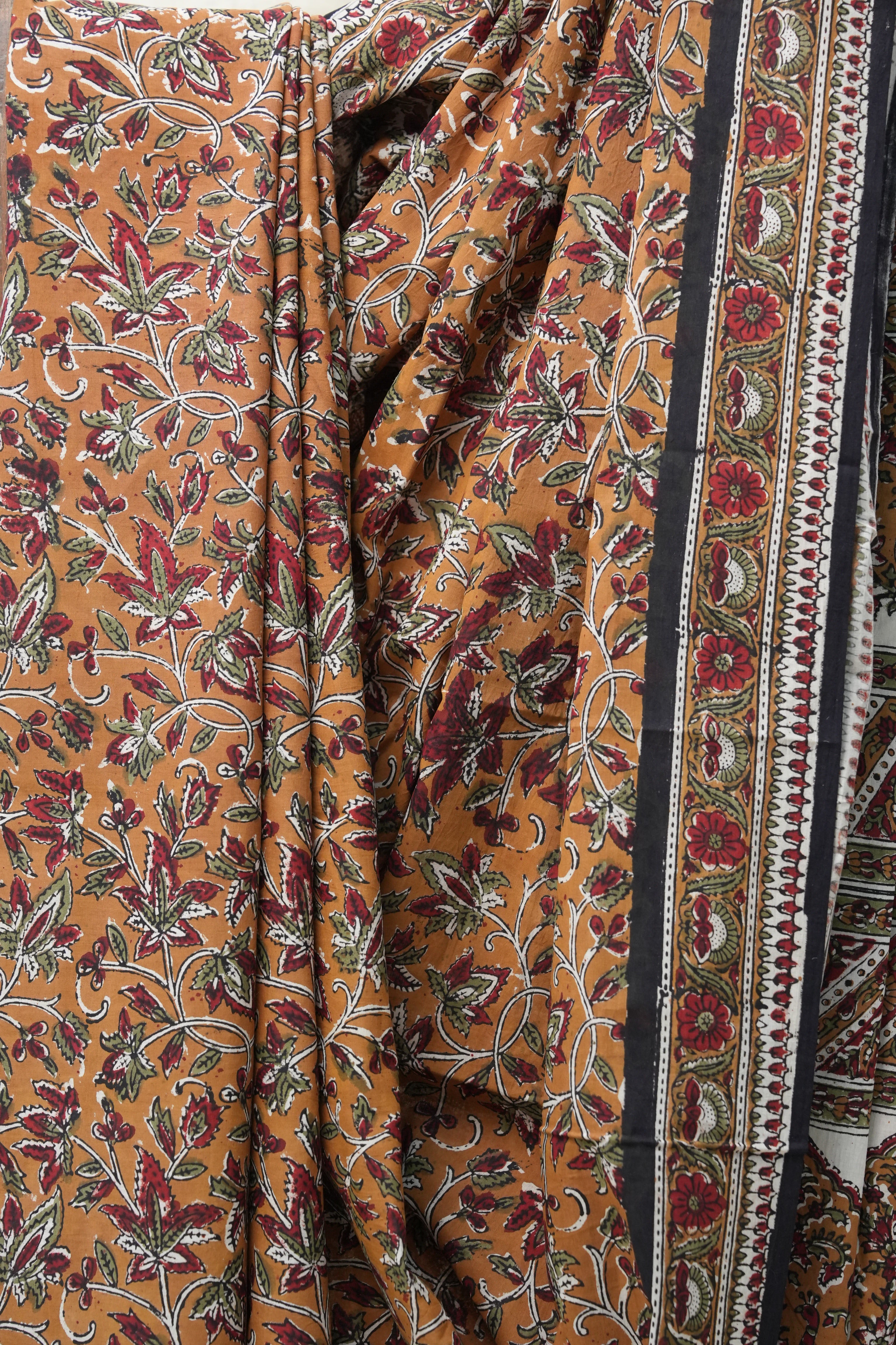 Brown HBP Cotton Saree - SRBCS2557