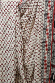 Cream HBP Cotton Saree - SRCCS2569