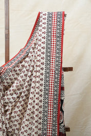 Cream HBP Cotton Saree - SRCCS2569