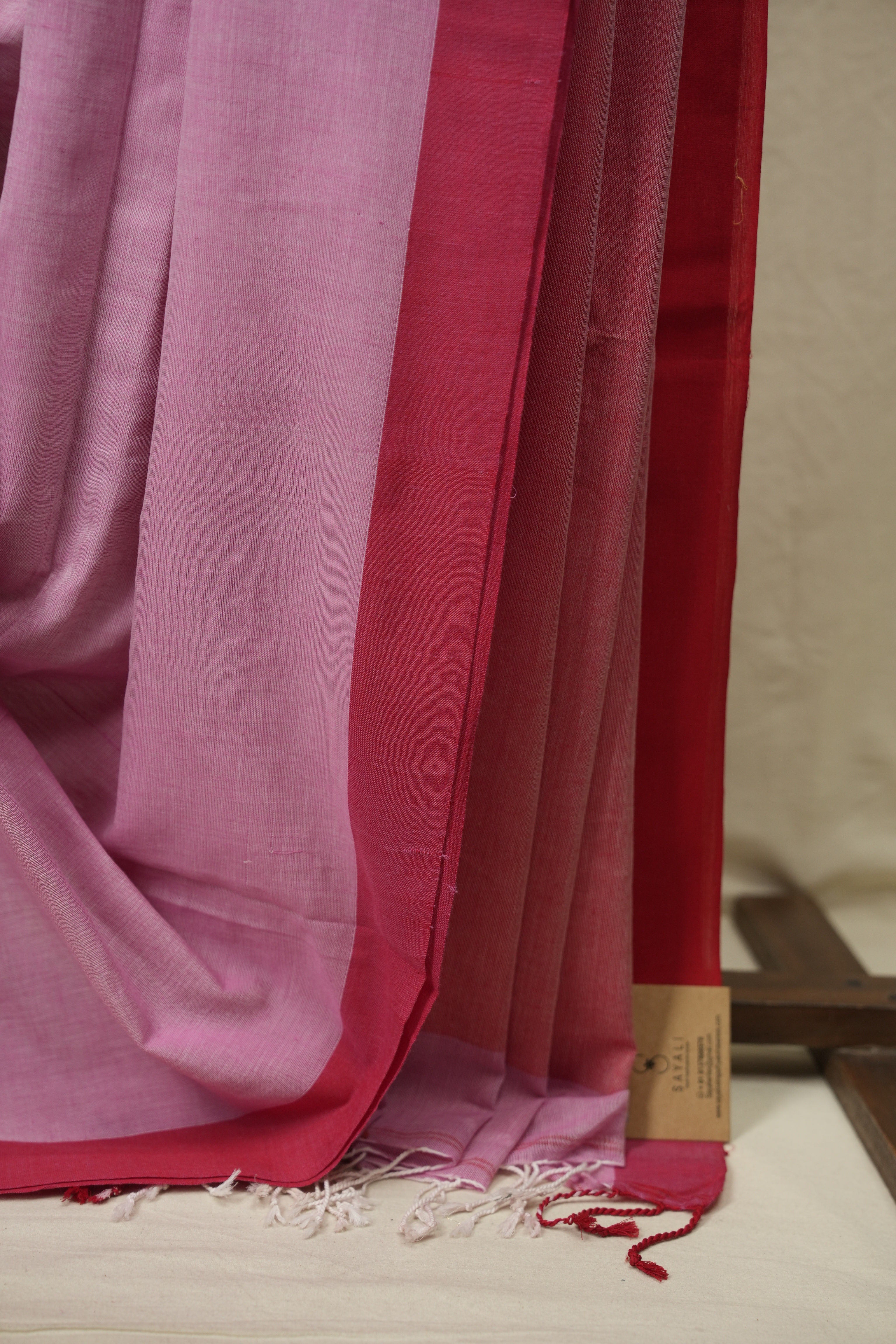Pink Bengal Cotton Saree - SRPBCS189