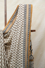 Cream HBP Cotton Saree - SRCCS2567