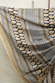 Cream HBP Cotton Saree - SRCCS2567