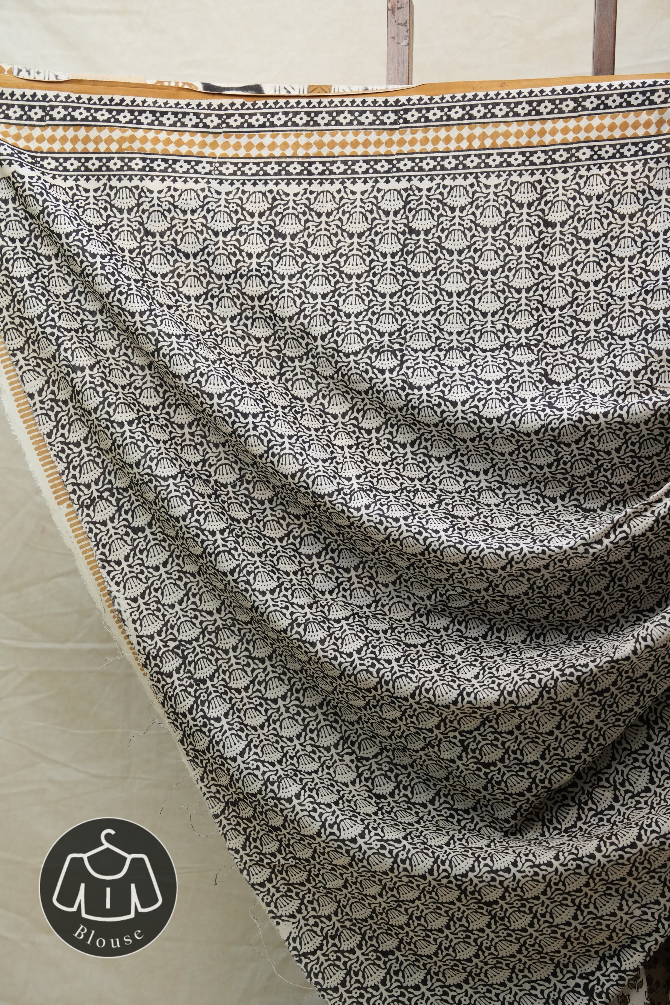 Cream HBP Cotton Saree - SRCCS2567