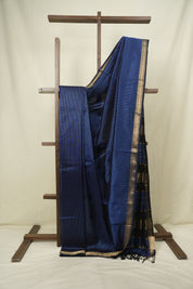 Blue Maheshwari Saree - SRBMS1342