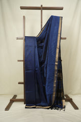 Blue Maheshwari Saree - SRBMS1342