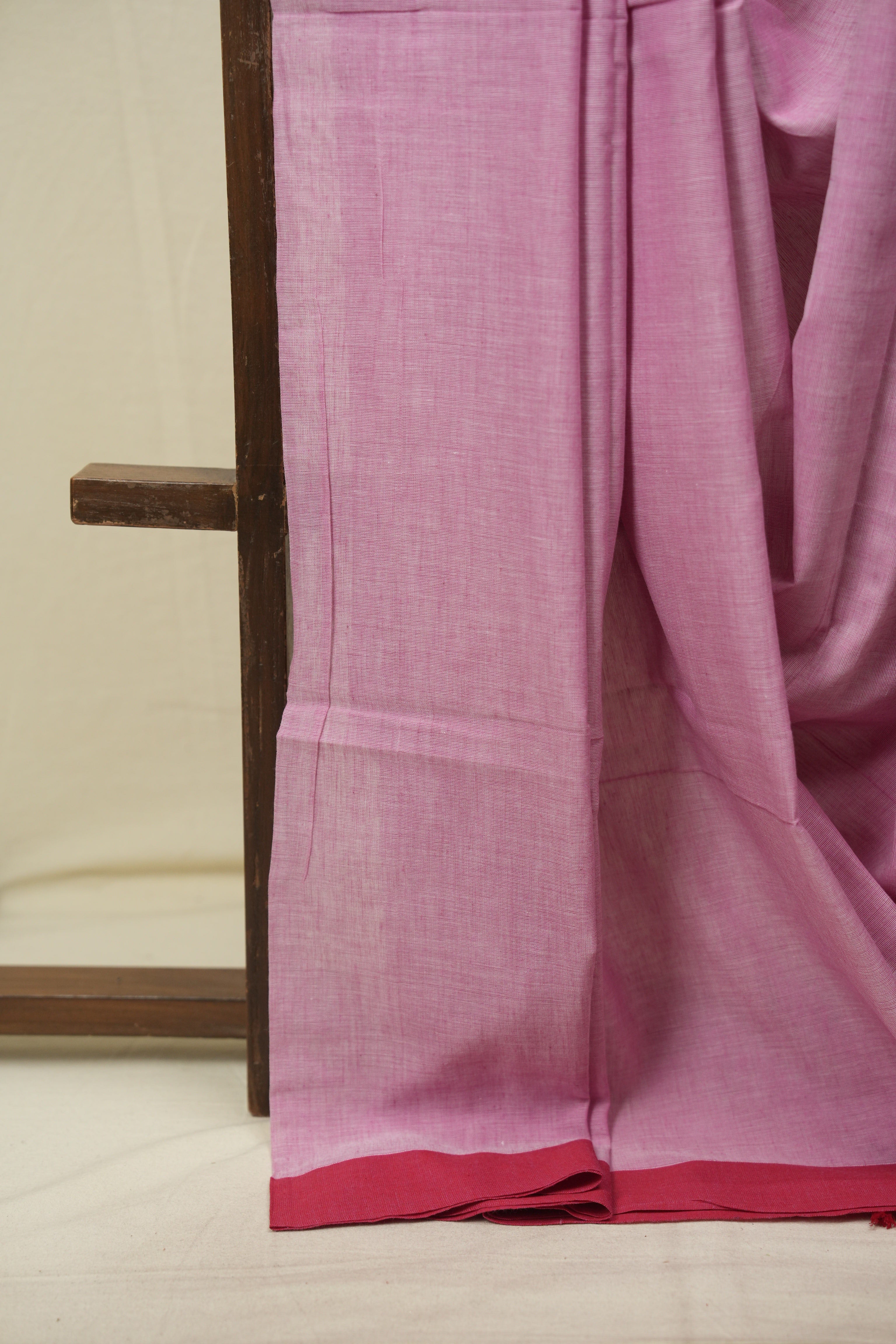 Pink Bengal Cotton Saree - SRPBCS189