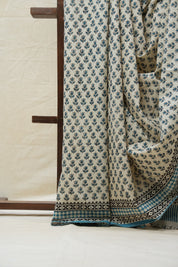 Cream HBP Cotton Saree - SRCCS2568