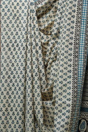 Cream HBP Cotton Saree - SRCCS2568