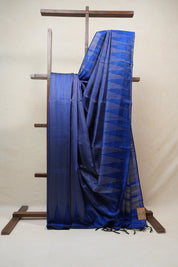 Blue Raw Silk Saree - SRBRSS705