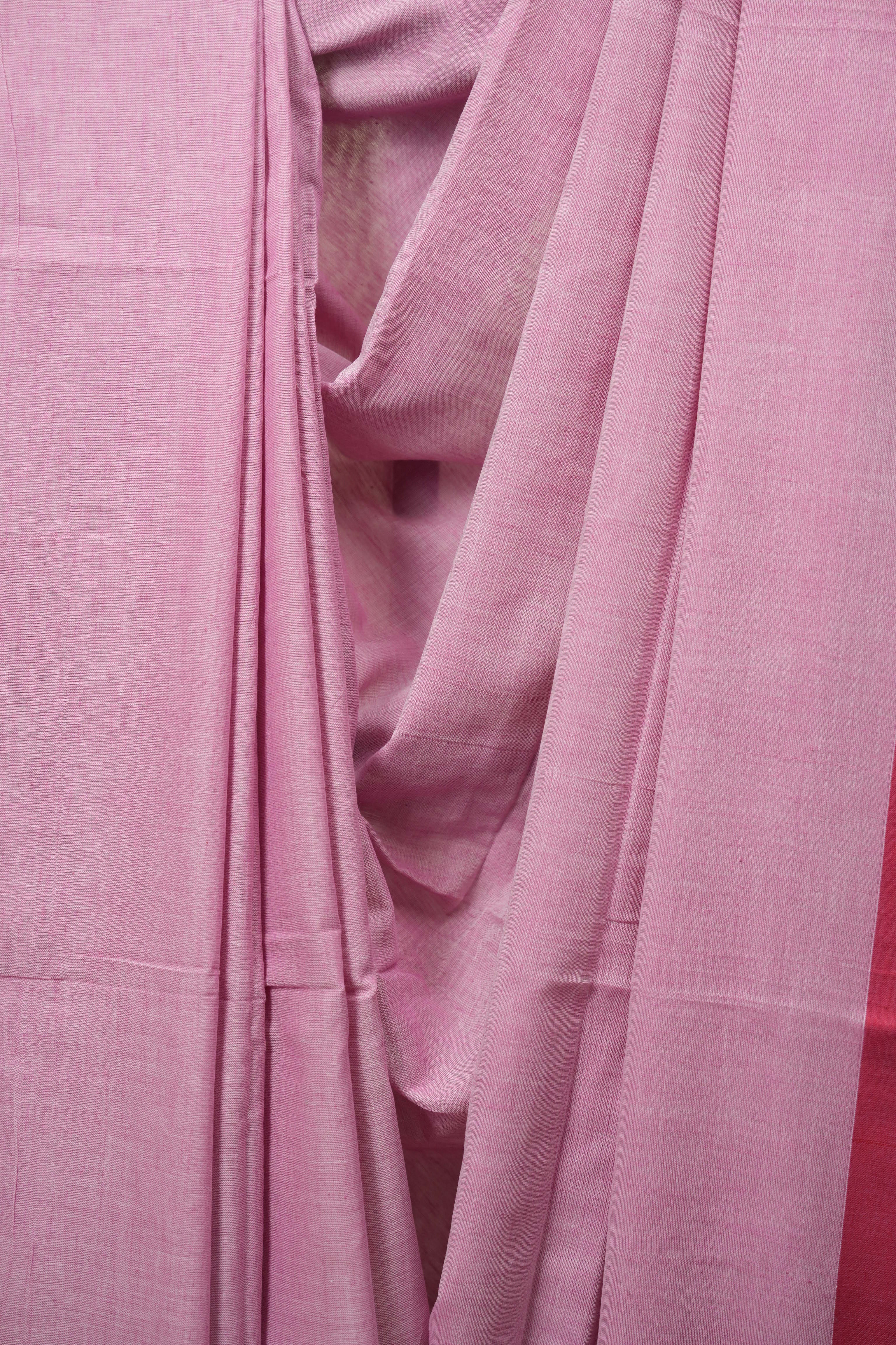 Pink Bengal Cotton Saree - SRPBCS189