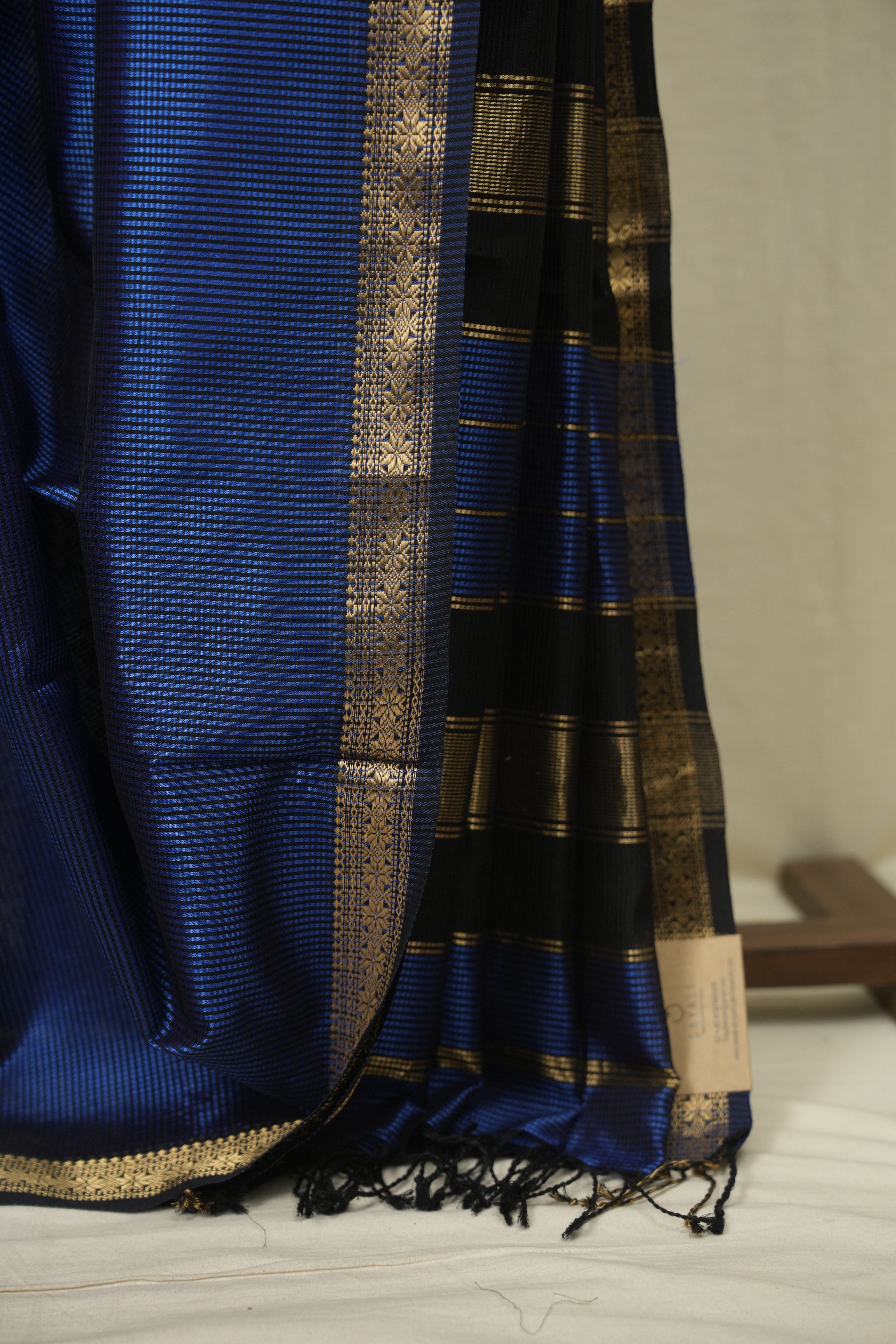 Blue Maheshwari Saree - SRBMS1342