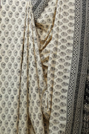 Cream HBP Cotton Saree - SRCCS2565