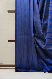 Blue Raw Silk Saree - SRBRSS705