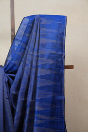 Blue Raw Silk Saree - SRBRSS705
