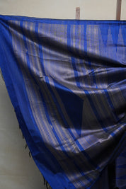 Blue Raw Silk Saree - SRBRSS705