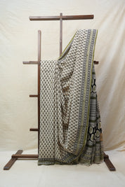 Cream HBP Cotton Saree - SRCCS2566