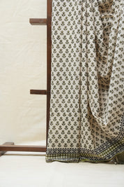 Cream HBP Cotton Saree - SRCCS2566