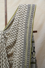 Cream HBP Cotton Saree - SRCCS2566