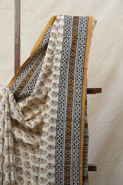 Cream HBP Cotton Saree - SRCCS2562