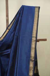 Blue Maheshwari Saree - SRBMS1342