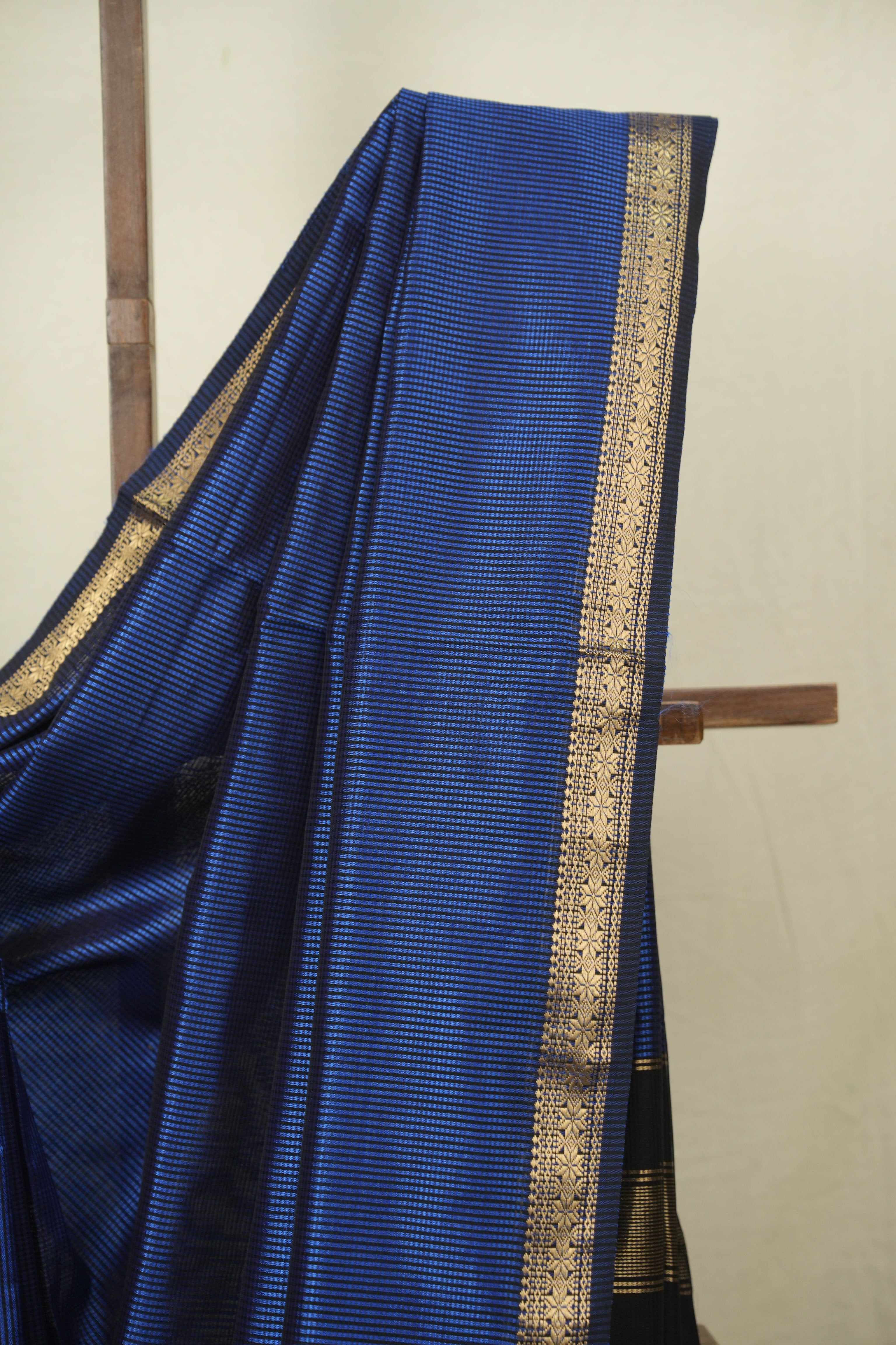Blue Maheshwari Saree - SRBMS1342