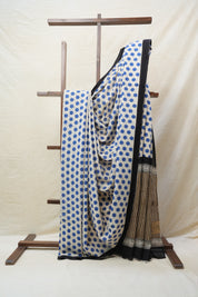 Cream HBP Cotton Saree - SRCCS2546