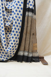 Cream HBP Cotton Saree - SRCCS2546