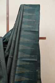 Dark Green Raw Silk Saree - SRDGRSS700