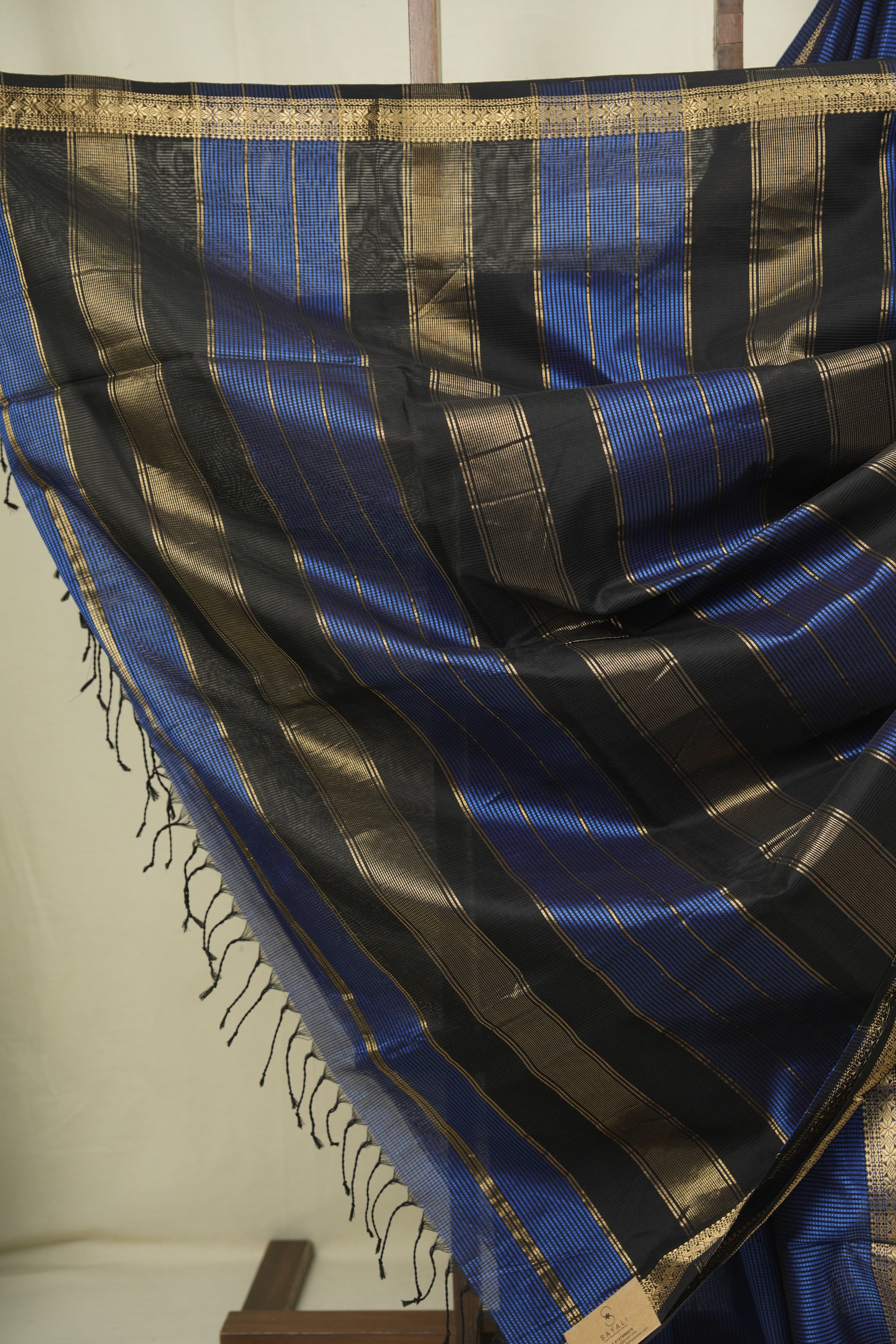 Blue Maheshwari Saree - SRBMS1342