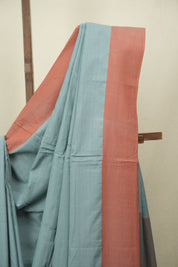 Teal Cotton Ilkal Saree - SRTCIS1055