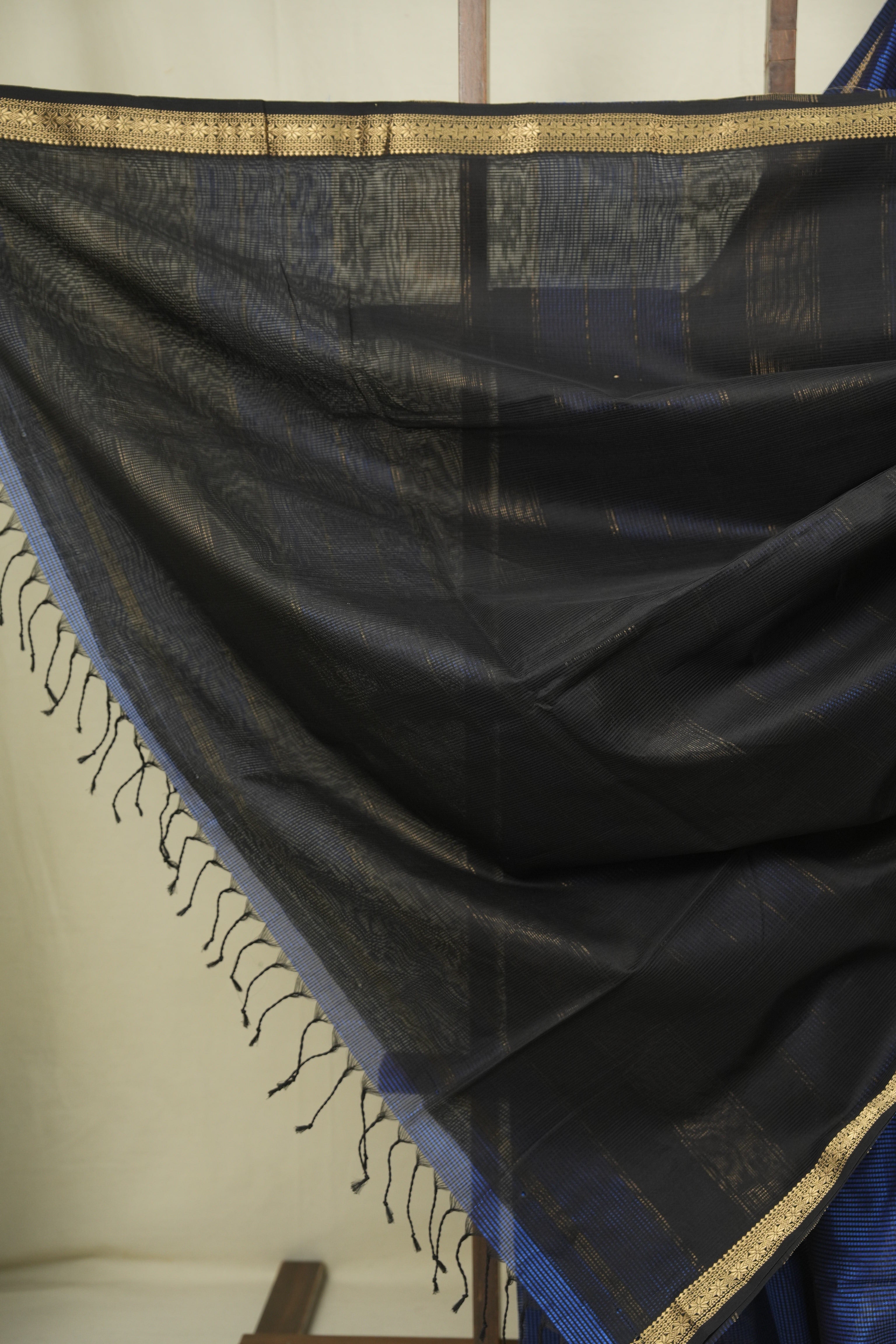 Blue Maheshwari Saree - SRBMS1342