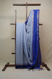 Sky Blue Raw Silk Saree - SRSBRSS739