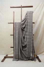 Grey HBP Cotton Saree - SRGCS2548