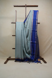 Aqua Blue Raw Silk Saree - SRABRSS741