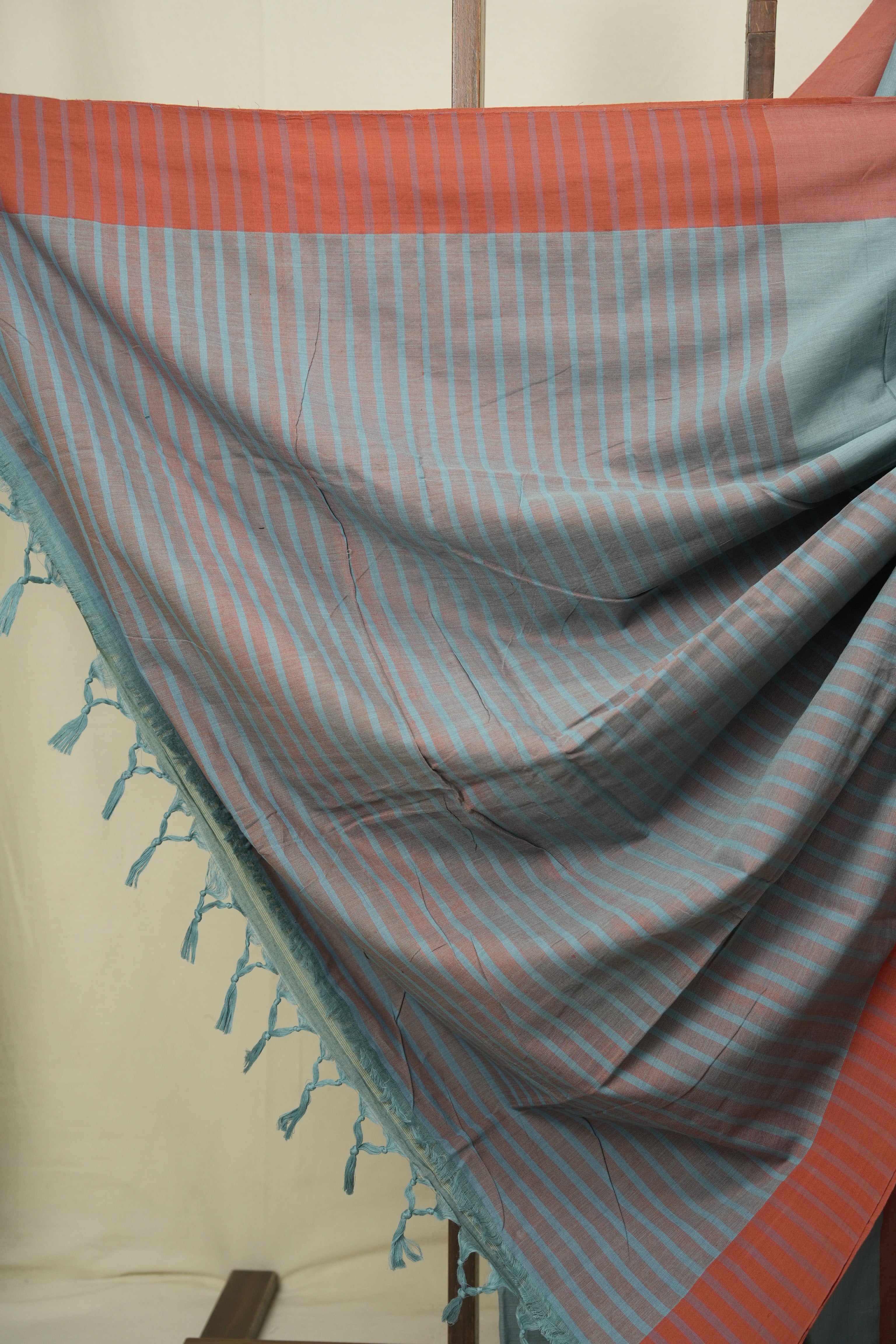 Teal Cotton Ilkal Saree - SRTCIS1055