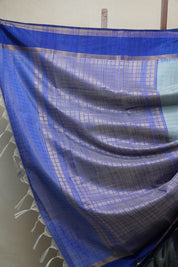 Aqua Blue Raw Silk Saree - SRABRSS741