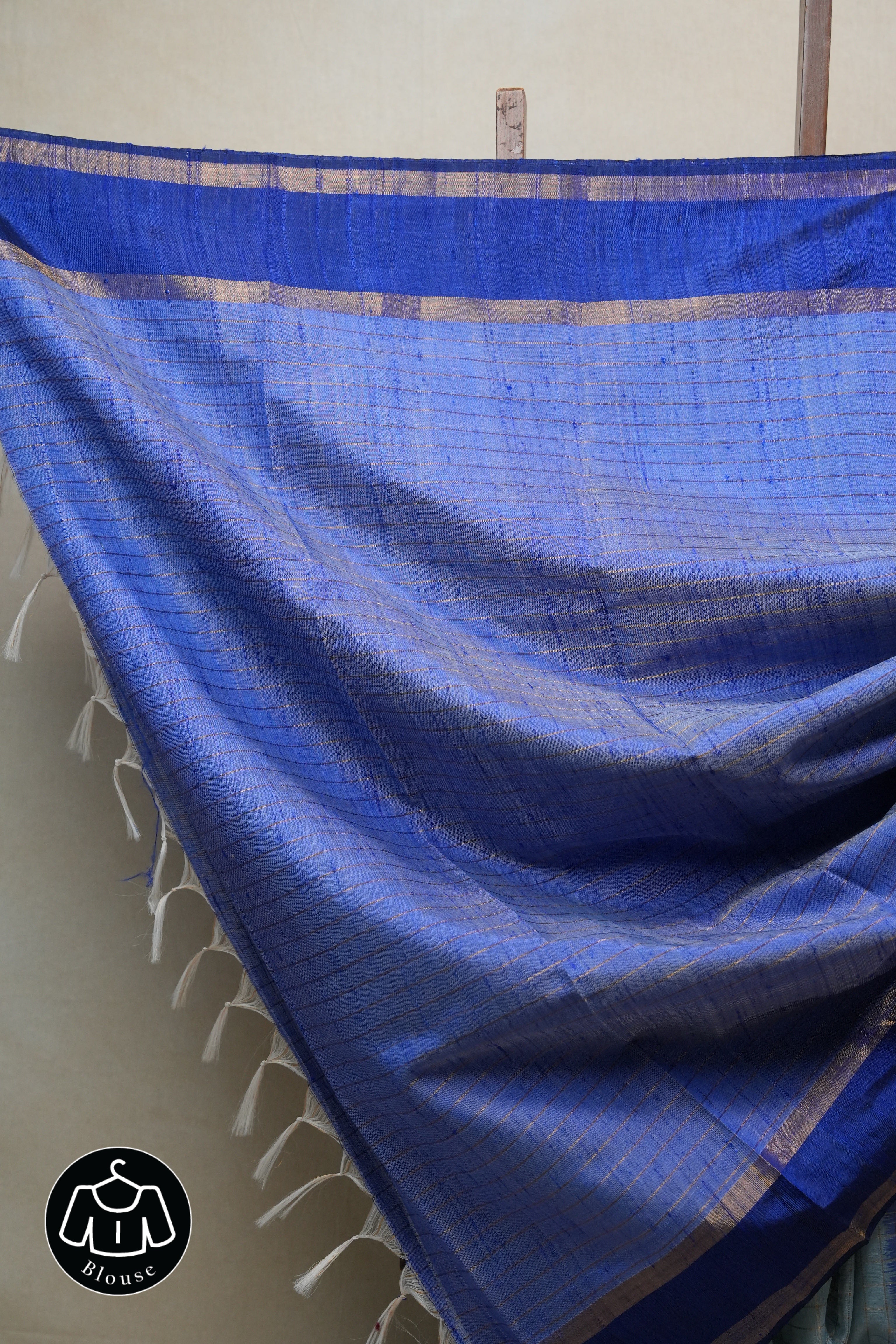Aqua Blue Raw Silk Saree - SRABRSS741