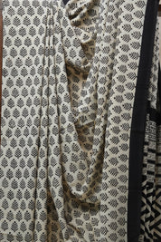 Cream HBP Cotton Saree - SRCCS2545