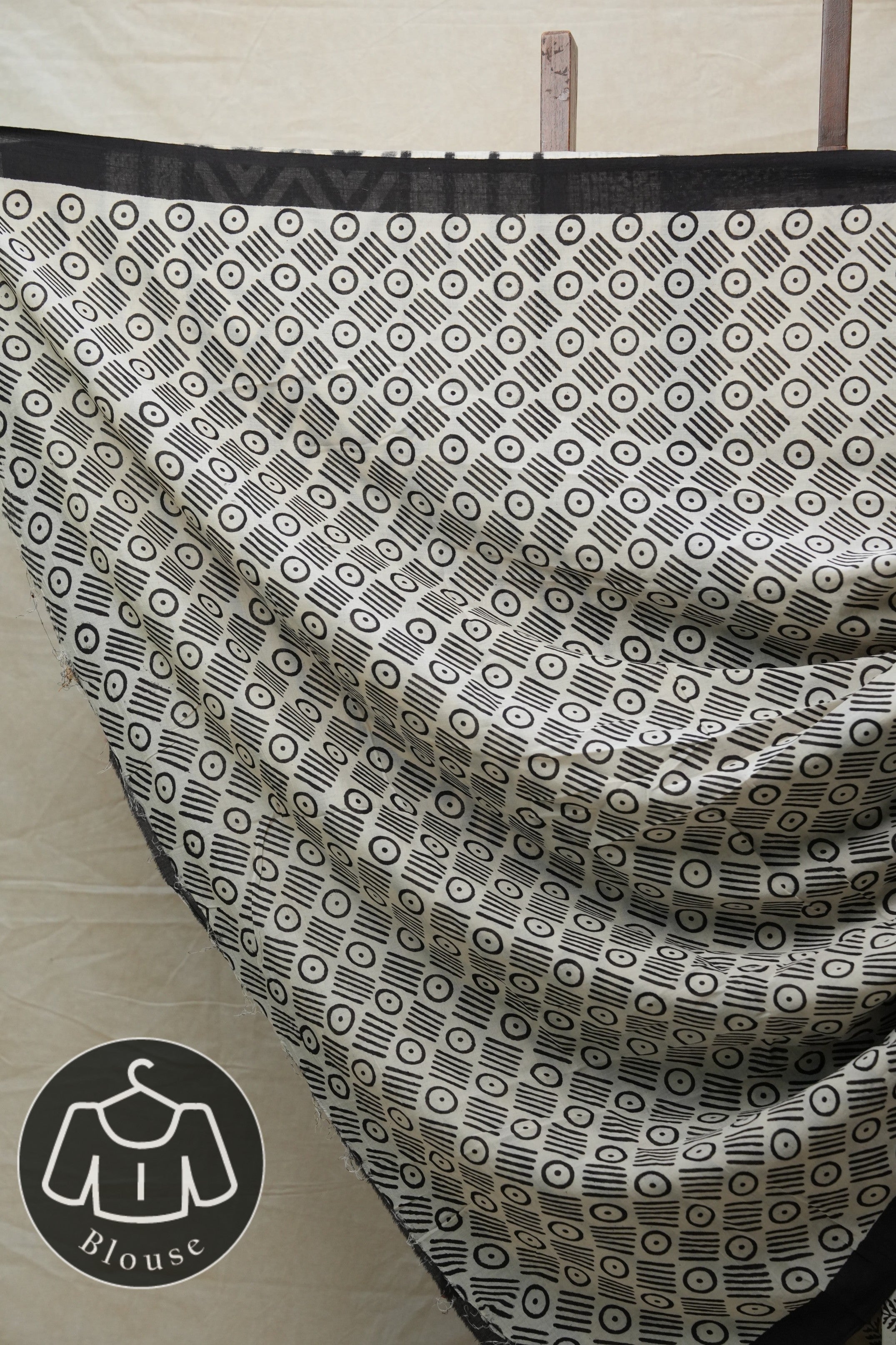 Cream HBP Cotton Saree - SRCCS2545