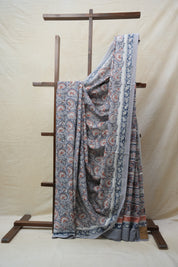 Grey HBP Cotton Saree - SRGCS2632