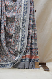 Grey HBP Cotton Saree - SRGCS2632