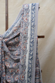 Grey HBP Cotton Saree - SRGCS2632