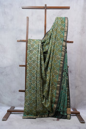 Cream HBP Cotton Silk Saree With Maheshwari Border - SRCCSS1037