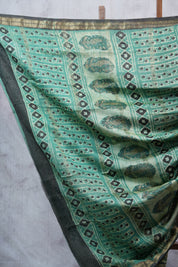 Cream HBP Cotton Silk Saree With Maheshwari Border - SRCCSS1037