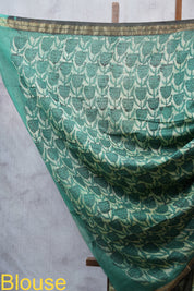 Cream HBP Cotton Silk Saree With Maheshwari Border - SRCCSS1037