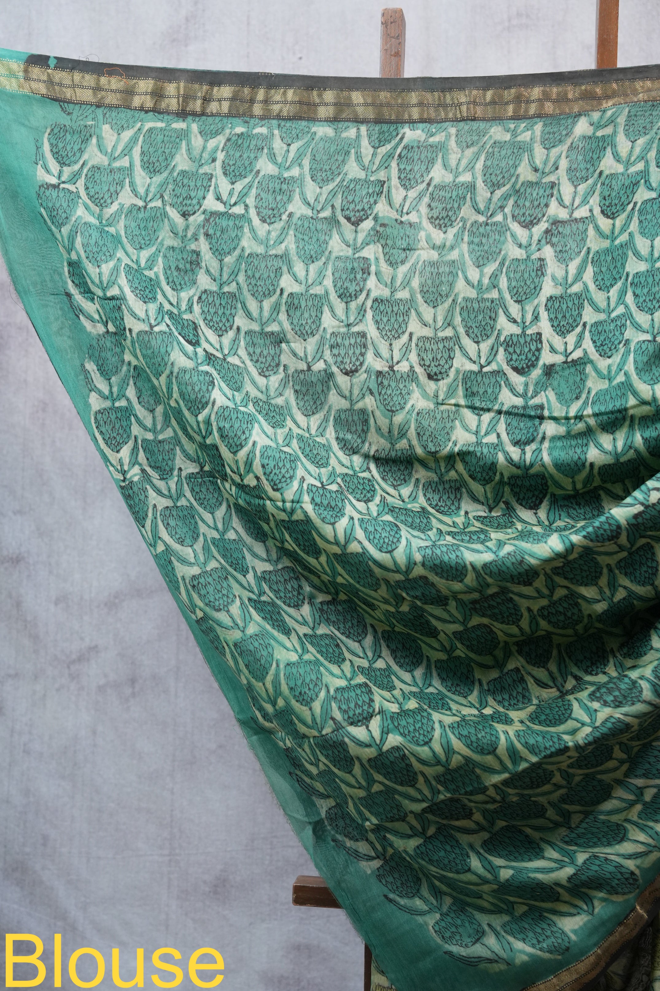 Cream HBP Cotton Silk Saree With Maheshwari Border - SRCCSS1037