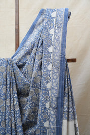 Blue HBP Cotton Saree - SRBCS2633